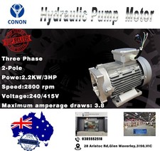 3PH 2.2kw Hydraulic pump spline motor 2800rpm vehicle CAR lift hoist 9 spins oil