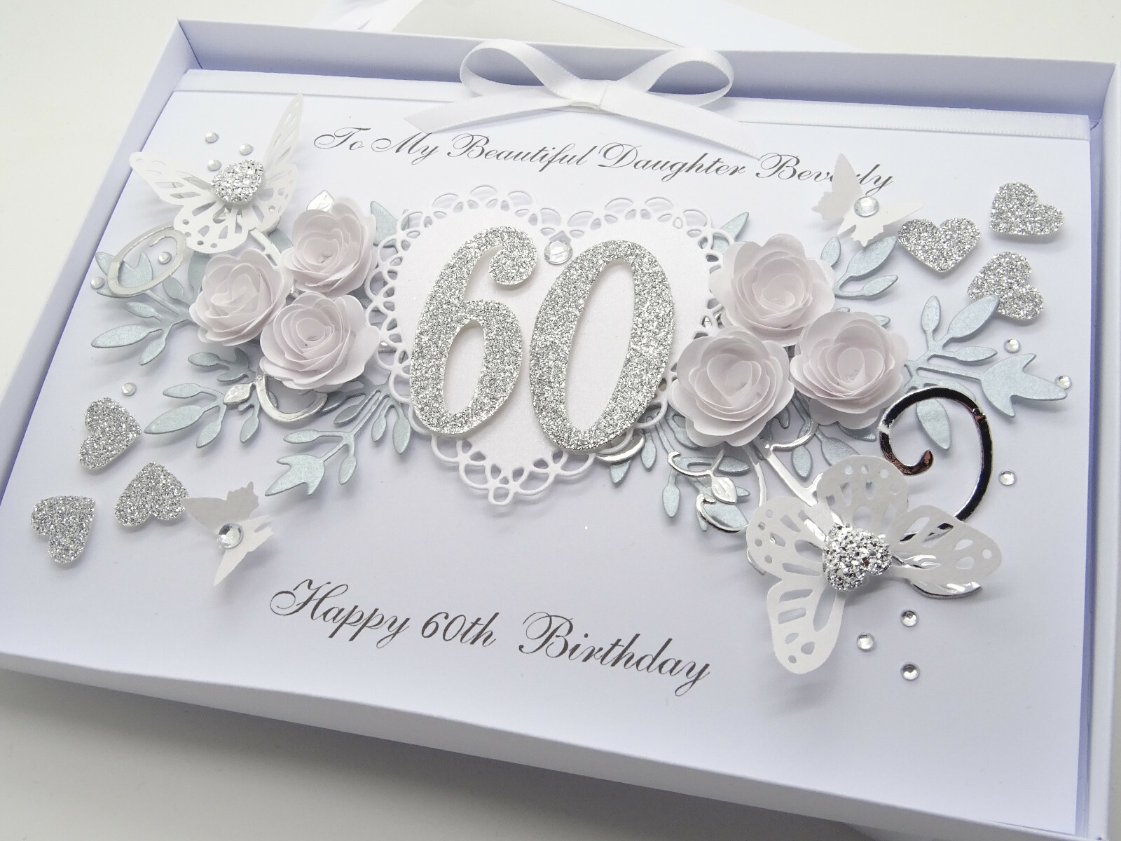 HANDMADE Personalised Card Birthday 60th Diamond Wedding Anniversary | eBay