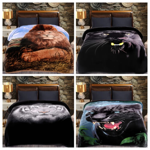 Extra Large Thick Plush Korean Mink Blanket - Soft Warm Raschel Bed Blanket