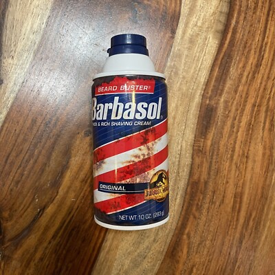 Jurassic World Dominion 2022 Beard Buster Barbasol 10oz Can RUST VARIANT RARE