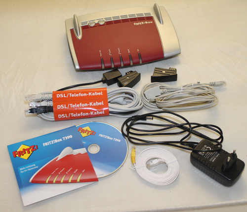 AVM FRITZBox 7390 INTERNATIONAL VDSL DSL Modem Gigabit WLAN / DECT REPEATER *TOP