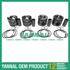 4x 1KD Piston Kit With Piston Ring STD For Toyota diesel engine parts