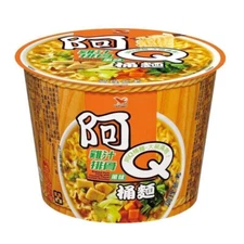 (12 BOWLS) UNI-PRESIDENT AH-Q Braised Pork Chop Instant Noodles 阿Q桶麵 雞汁排骨風味桶 12碗