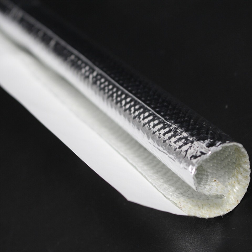 Heat Resistant Sleeve Insulating Hose Wrap Tube Reflective Shield 15mm ID X 1m
