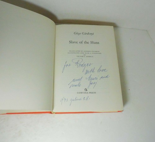 Slave of the Huns by Gardonyi, Geza HC DJ 1969 - Picture 3 of 12