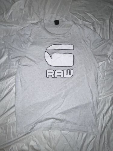 G-Star Raw Shirt Mens Small Black Slim Stretch Logo Casual Pullover Top - Picture 2 of 6