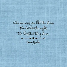 God's promises are like the stars... UNMOUNTED Rubber Stamp - Encouragement #27