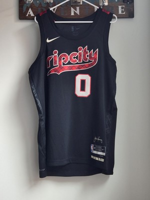 #ad #ad Nike Portland Trailblazers Damian Lillard City Edition Jersey Size L DX8517 010 $60.00