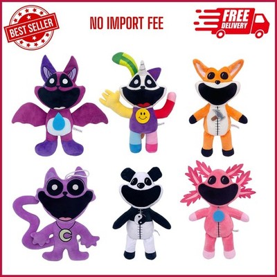 Smiling little animal Plush Toys Cat Dog Soft Stuffed Plushie Miss Delight Doll