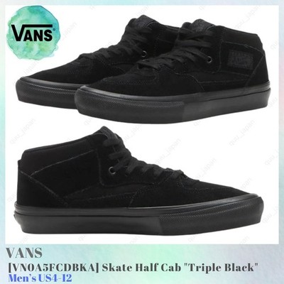 Vans Skate Half Cab Triple Black VN0A5FCDBKA Men's US4-12 NEW