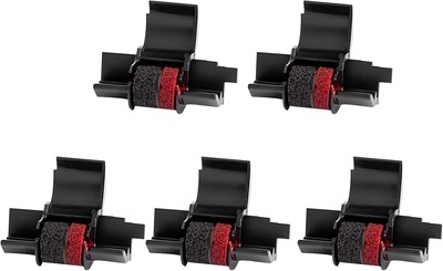 5 Packs IR40T Calculator Ink Roller Printer Ribbon IR-40T CP13 Black and Red 