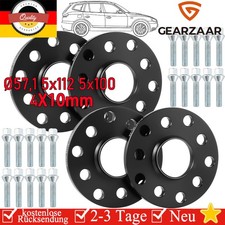 Spurplatten Spurverbreiterung 5x112 Distanzscheiben 4x10mm Für VW Bora 1J2 Ø57.1