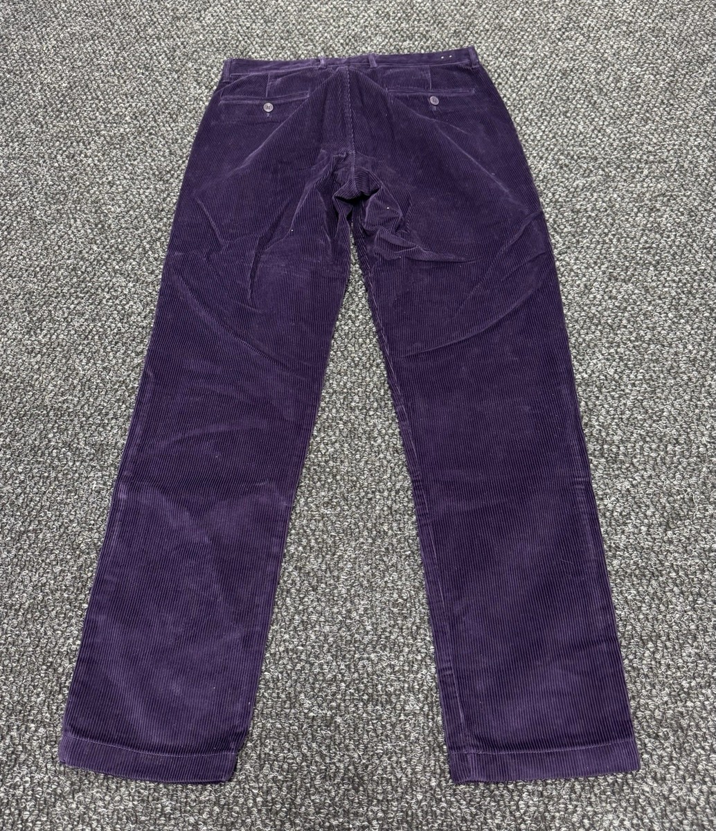 J. Crew Eggplant Purple Classic Straight Fit Corduroy Pants 31x32