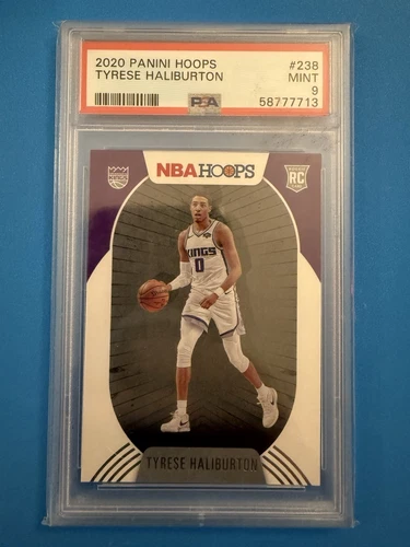 2020-21 Panini NBA Hoops Tyrese Haliburton Rookie (RC ) #238 - PSA 9