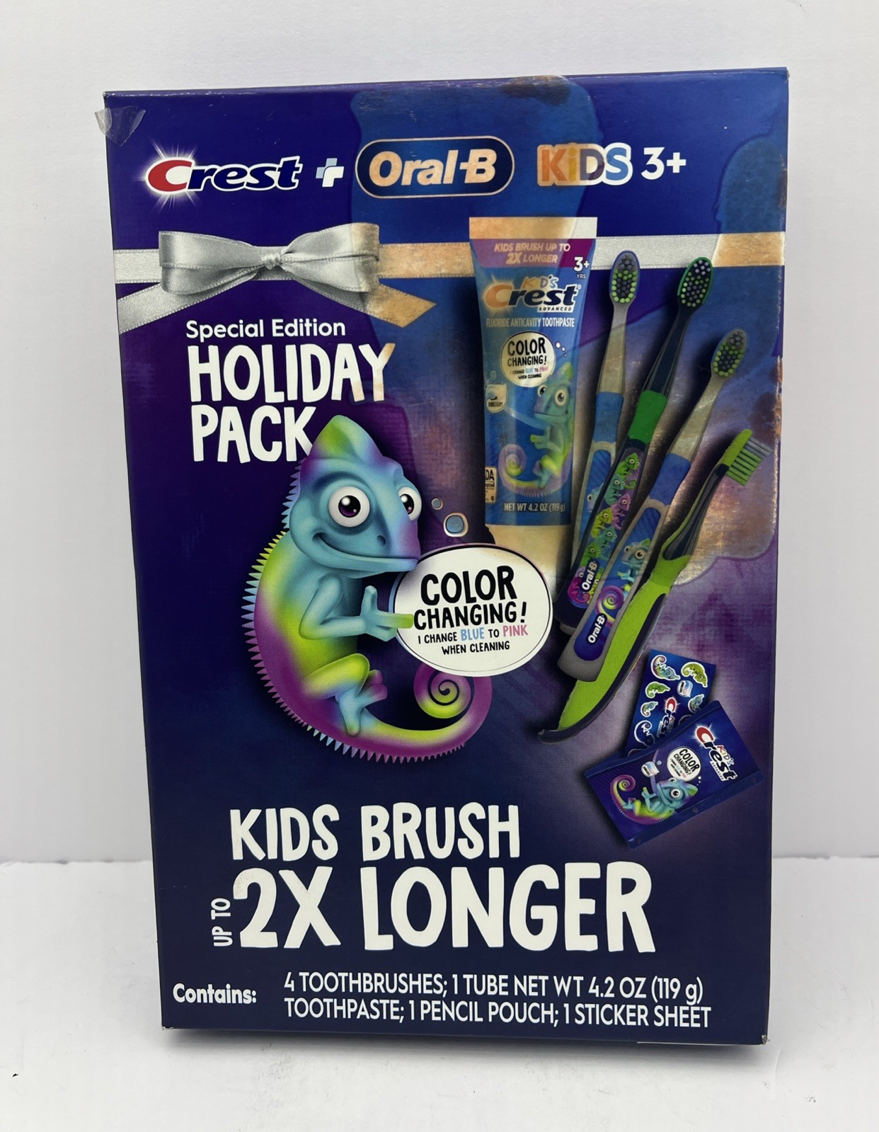 Crest & Oral-B Kids Color Changing Toothbrush & Toothpaste P