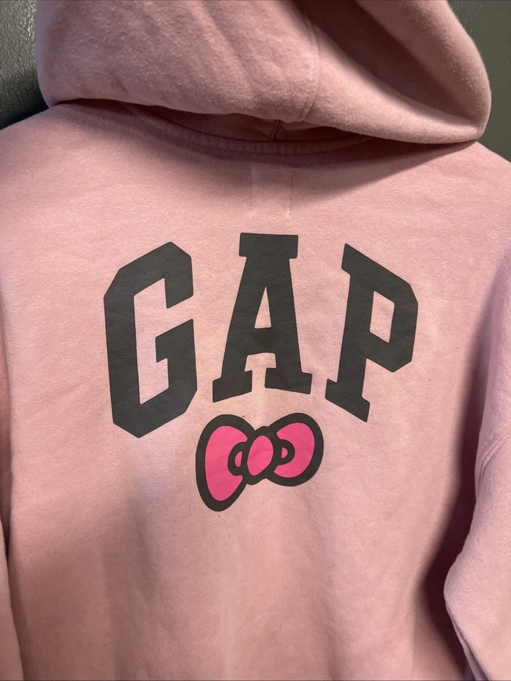 Sudadera con Capucha Gap Kids X Hello Kitty Rosa Niñas Talla XXL 14-16 Foto 4 de 4