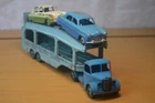 Dinky Toys 582 Bedford Pullmore Car Transporter + 2 Cars Original Vintage 1950s