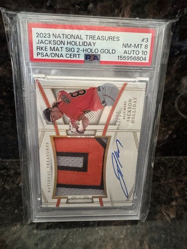 2023 Panini National Treasures - Rookie Material Auto Jackson Holliday Gold /49
