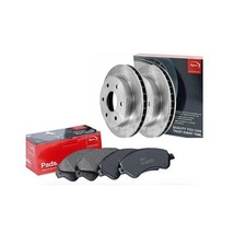 APEC Front Brake Disc and Pad Set for Daihatsu YRV 4trak 1.3 Feb 2001-Present 