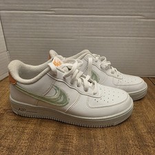 Nike Air Force 1 Crater GS GIRLS Youth Size 7 White Green Size 7Y WOMENS 8.5