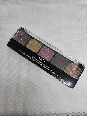 NYX Glitter Cream Palette 5 Farben Lidschatten Palette NEU OVP