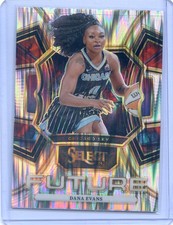 2024 Panini Select WNBA DANA EVANS #17 FUTURE SILVER FLASH PRIZM SKY