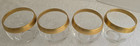 VINTAGE DOROTHY THORPE 12 OZ. MID CENTURY THICK GOLD BAND ROLY POLY GLASSES S/4 — photo 6