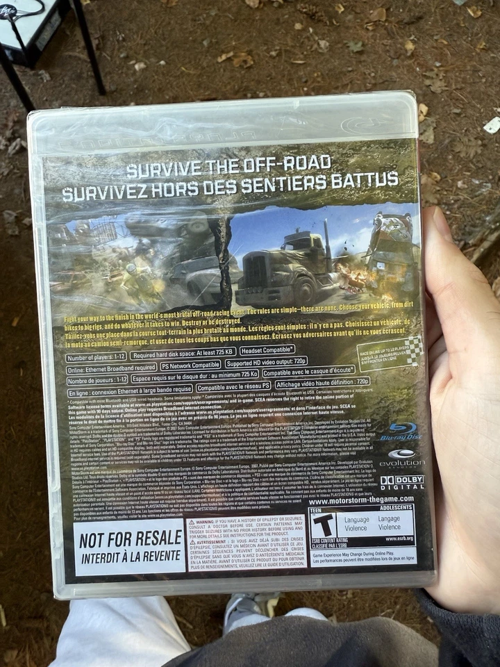 MotorStorm PS3 (PlayStation 3, 2007) Not For Resale -NEW Factory Sealed - Image 3 of 3