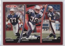 2007 Topps Total Red Rodney Harrison James Sanders Stephen Gostkowski #231 03hc