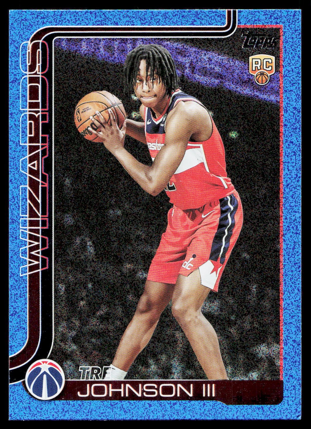 2025-26 Topps #206 Tre Johnson III Sandglitter Blue SSP