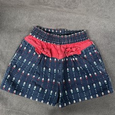 Oshkosh B'Gosh Vintage Denim Shorts Flowers Bows 4T