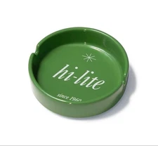 Hi-lite Ceramic Cigarette Ashtray 65th Anniversary Mint Green Unused