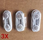 3X Authentic  Apple  iPod iPhone Earphones Headphones Earbuds+Remote Control+Mic