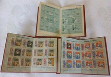 3 x DDR Ausweis FDGB - mit Marken und Sondermarken - 1961 - 1990