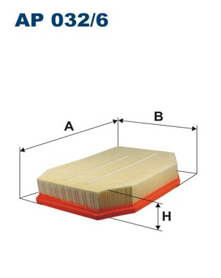 AIR FILTER AP 032/6 FOR BMW 5/F10/F11 7/F01/F02/F03/F04 N52B30BF/A/AF N53B30 - Picture 2 of 8