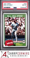 1981 TOPPS #540 MIKE SCHMIDT PHILLIES HOF PSA 8