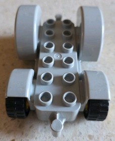 LEGO DUPLO - GREY FARM TRACTOR BASE - 10525 - VINTAGE - USED