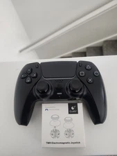 Black Playstion 5 Controller With Gulikit Hall Effect Joysticks