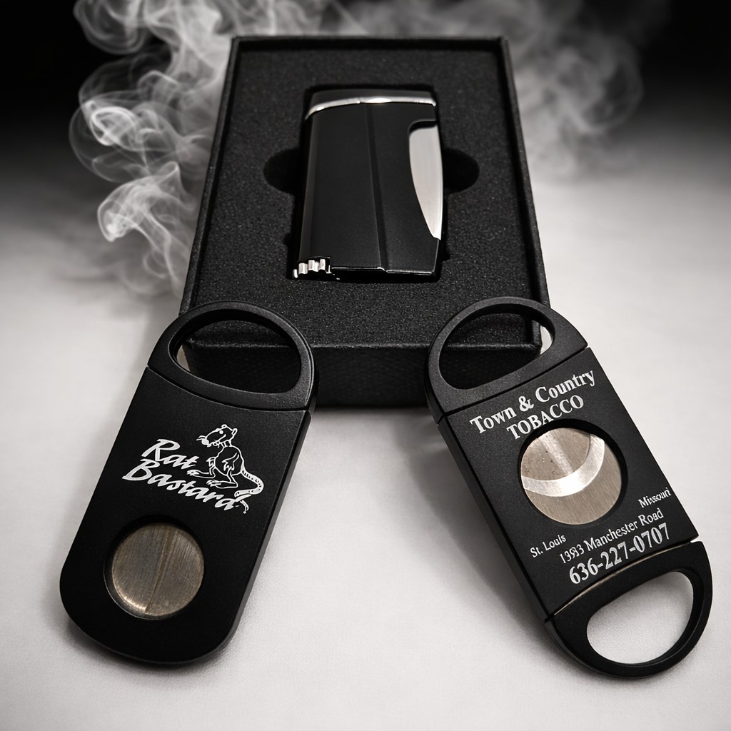 Xikar Executive Ii Single-jet New In Box + 2 Cigar Cutters