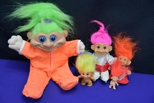 Lot 5 Troll Dolls - Street Kids and Other Unmarked Dolls