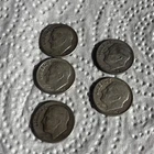 (5) Random Date Pre 1964 Roosevelt Dime 90% Silver Junk Coins