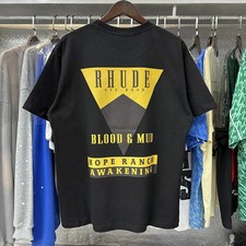 NEW RHUDE Men Women High Quality Leisure Cotton Short Sleeve POLO T-Shirt M-2XL