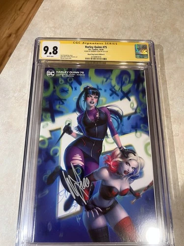 Harley Quinn #75 CGC 9.8 Graded Comic - Signed By Warren Louw