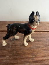 Antique Hubley Small Cast Iron Boston Terrier Dog Figurine Paperweight 3