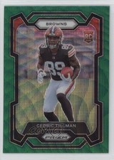 2023 Panini Prizm Rookies Green Wave Prizm Cedric Tillman #321 1k9t