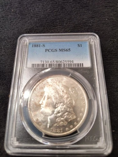 1881-S $1 Morgan Silver Dollar PCGS MS 65 Almost Proof Like And Toned