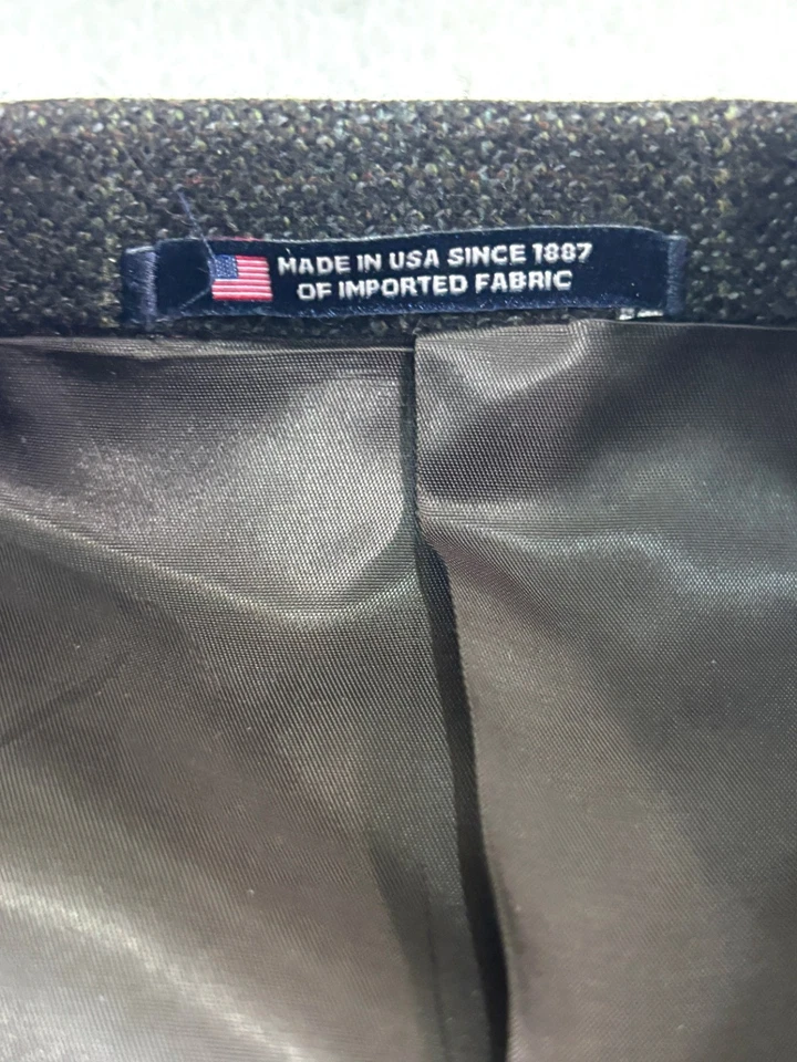 Hart Schaffner Marx 44R Verde Ventana Cuadros Blazer Chaqueta Traje Deportivo Abrigo EE. UU. Foto 3 de 4