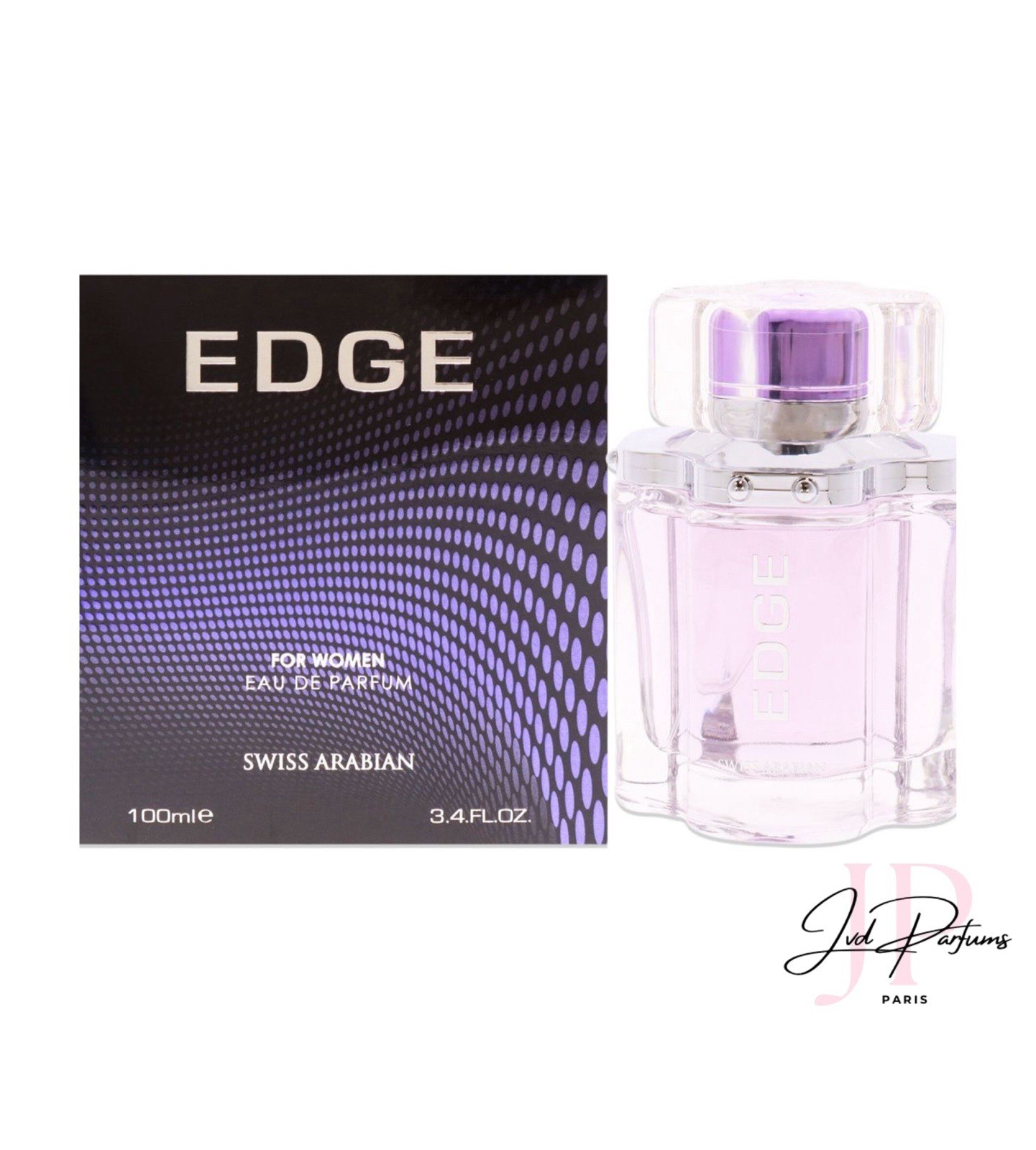 Eau de parfum Swiss Arabian Edge pour femme en flacon de 100ml