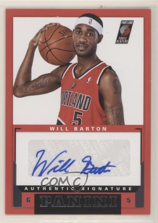 2012-13 Panini Rookie Signatures Will Barton #48 Auto RC 2u3
