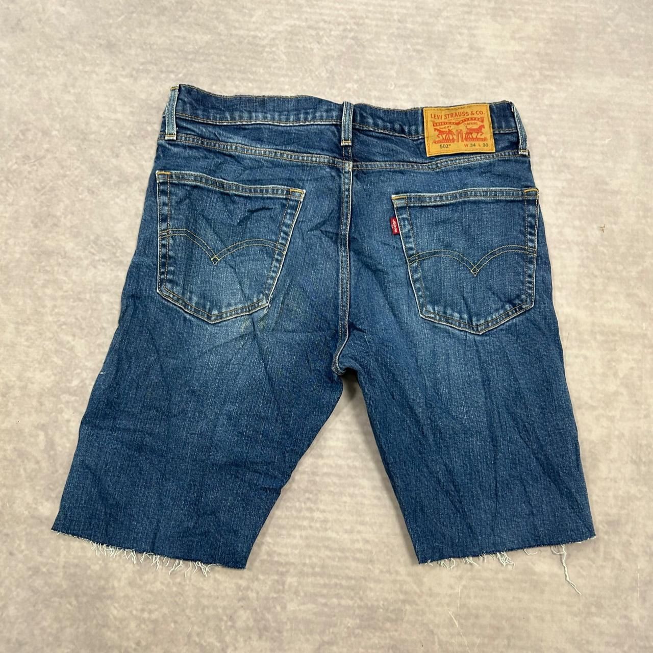 Levi's Shorts Levi 502 Cut Off Denim Shorts Men's 34 thumbnail 4